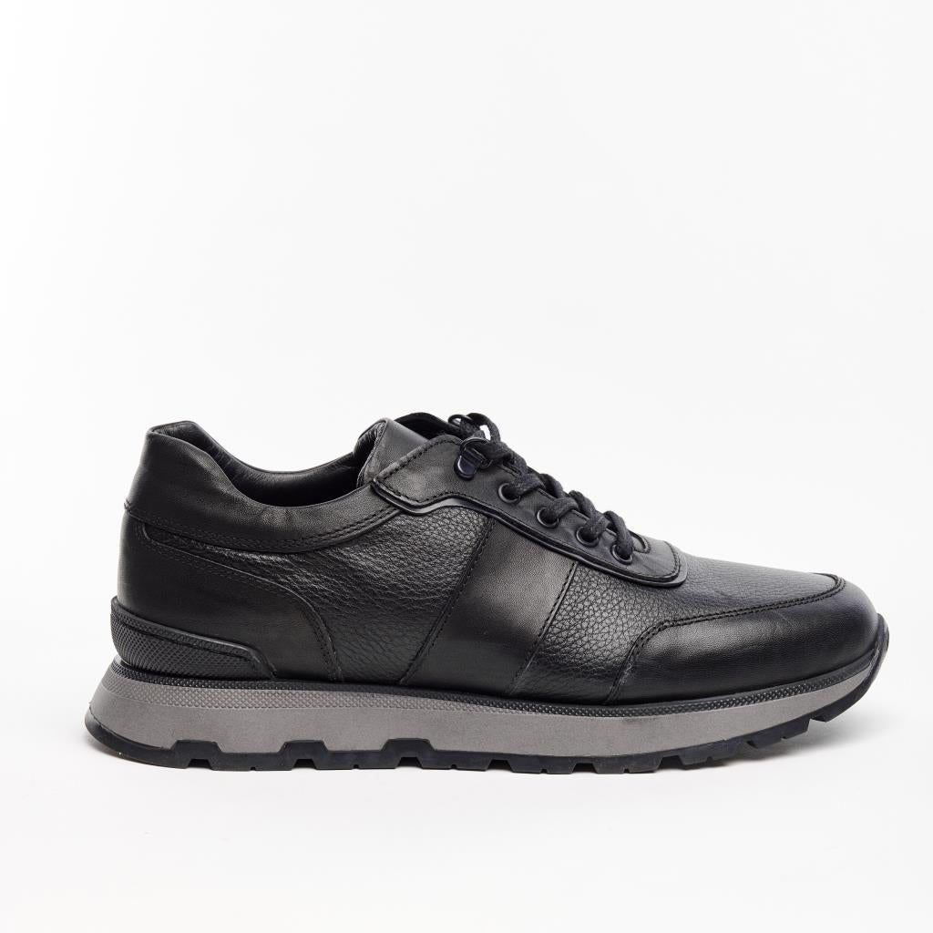 Bağcıklı Hakiki Deri Erkek Sneaker
