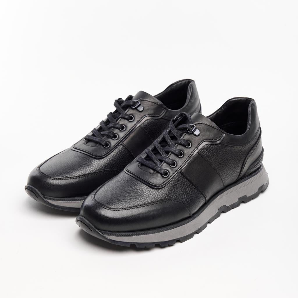Bağcıklı Hakiki Deri Erkek Sneaker