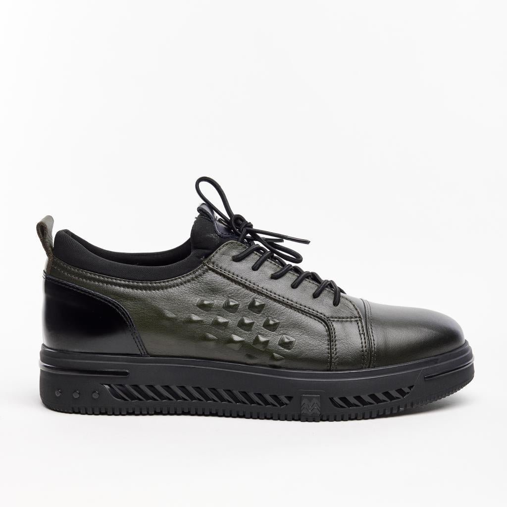 Yüksek Taban Hakiki Deri Erkek Sneaker