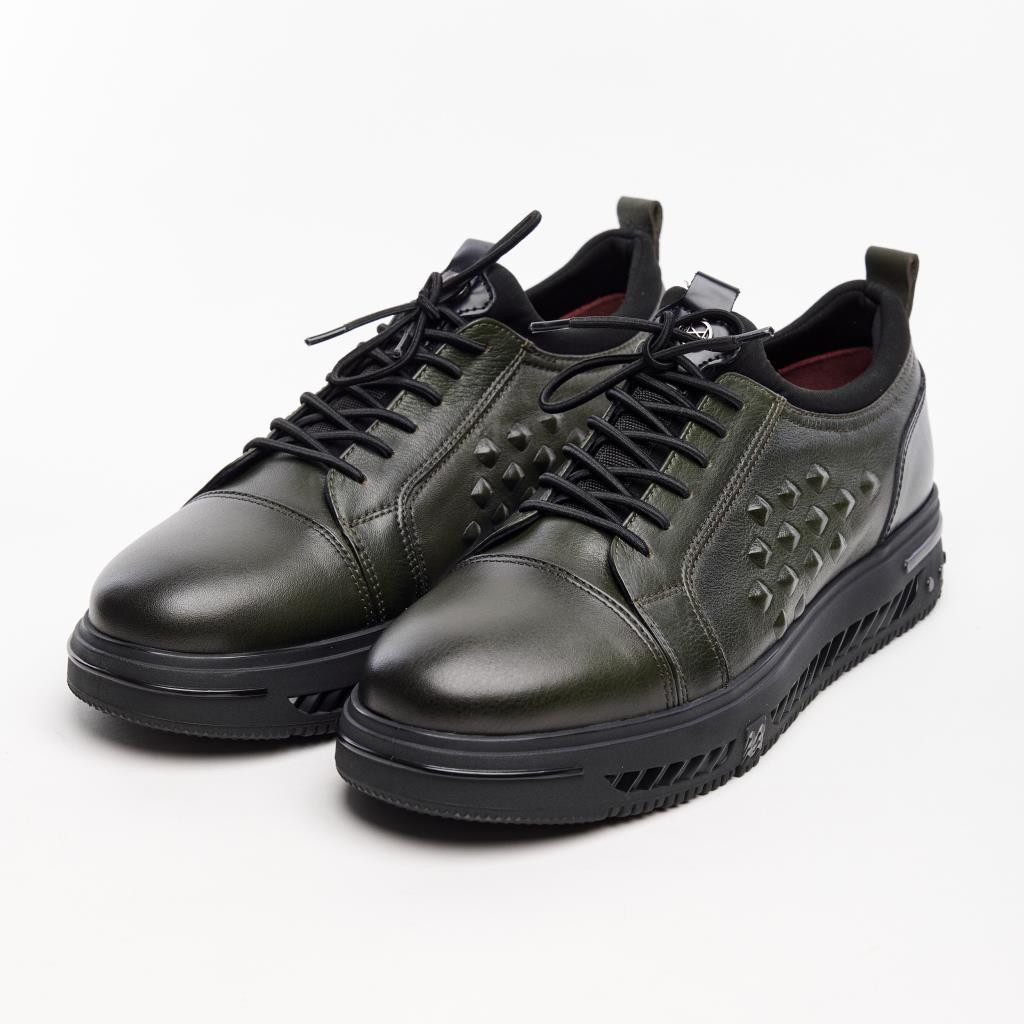 Yüksek Taban Hakiki Deri Erkek Sneaker