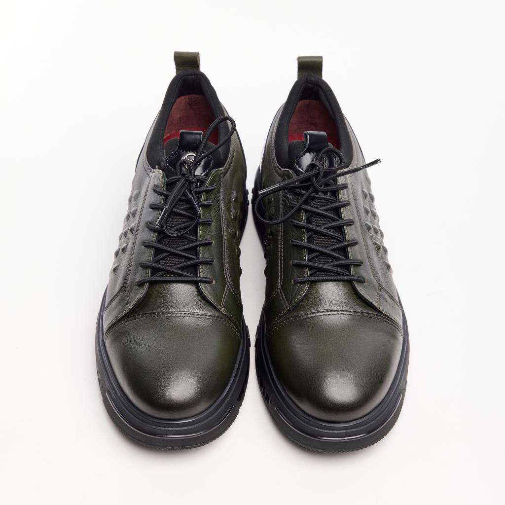 Yüksek Taban Hakiki Deri Erkek Sneaker