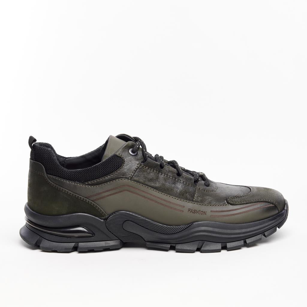 Hakiki Deri Bağcıklı Erkek Sneaker