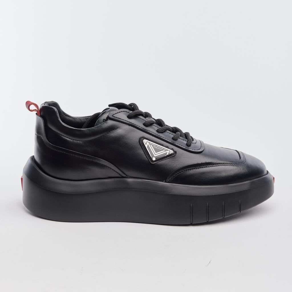 Yüksek Taban Hakiki Deri Erkek Sneaker