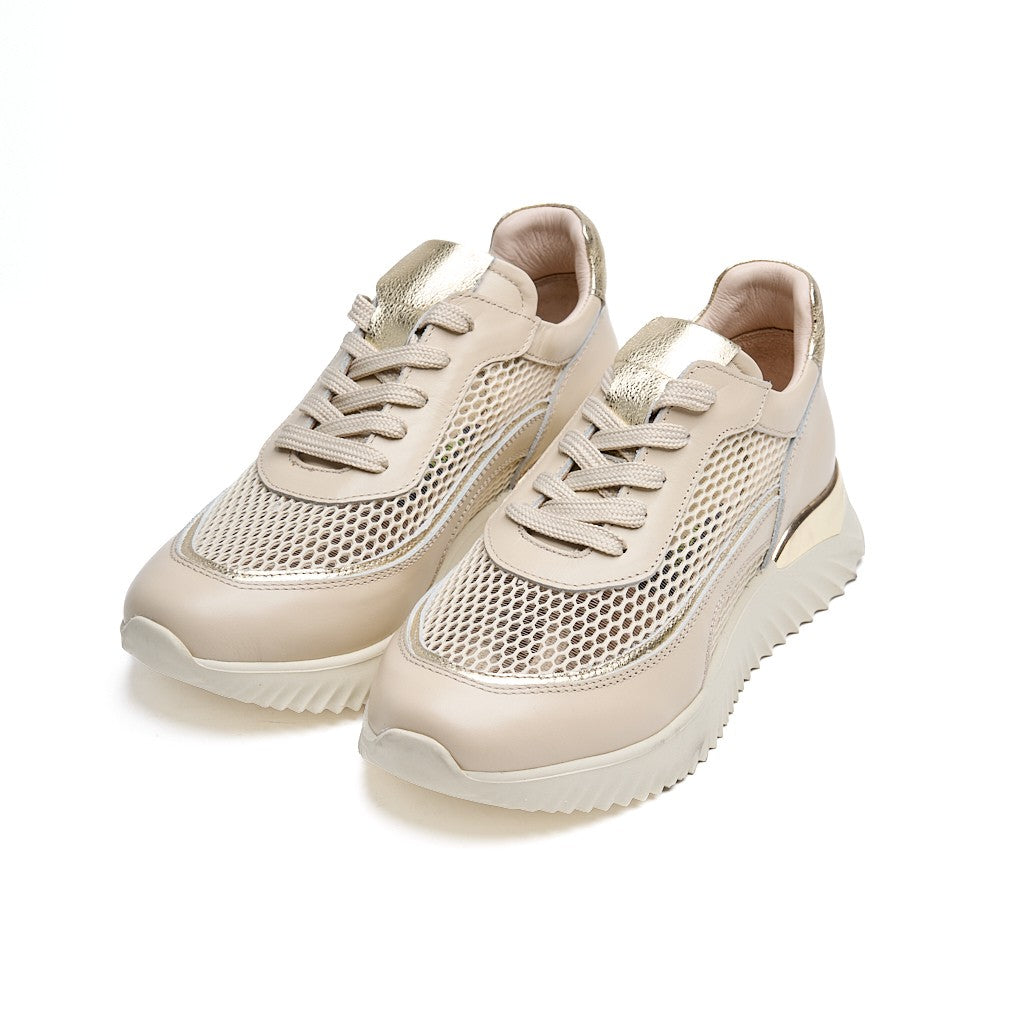 Comfort Taban Fileli Hakiki Deri Kadın Sneaker