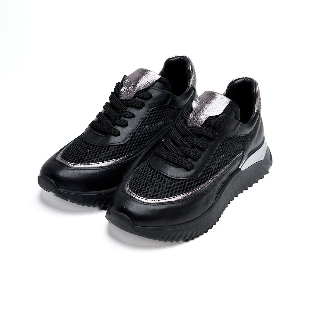 Comfort Taban Fileli Hakiki Deri Kadın Sneaker