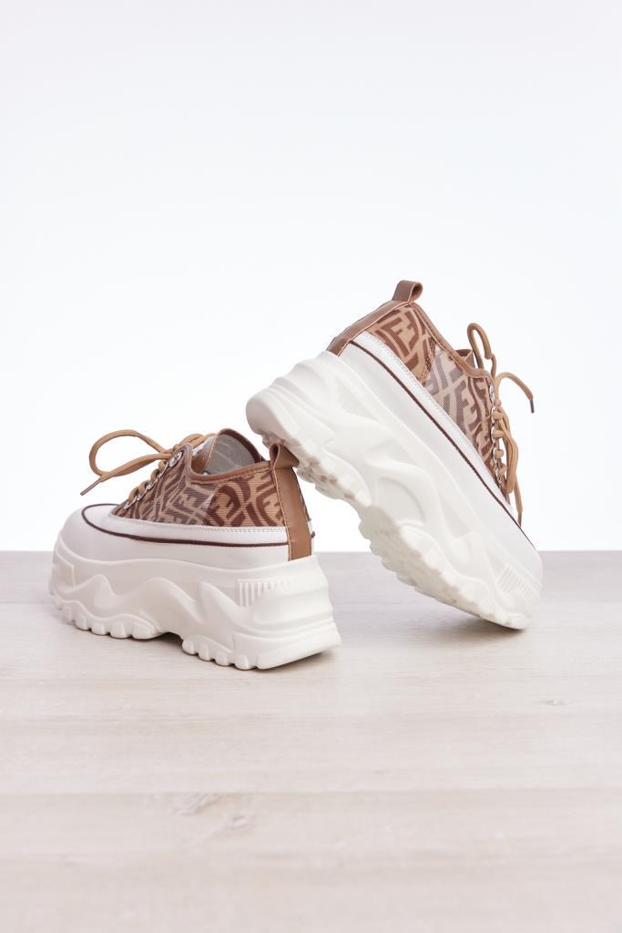 Bağcıklı Yüksek Taban Kadın Sneaker