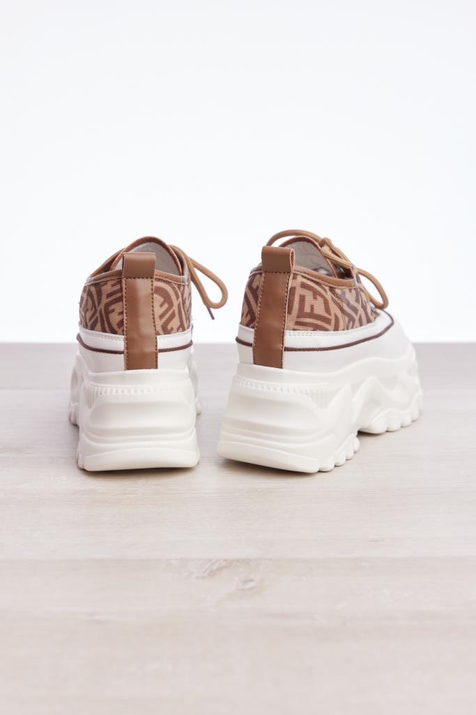 Bağcıklı Yüksek Taban Kadın Sneaker