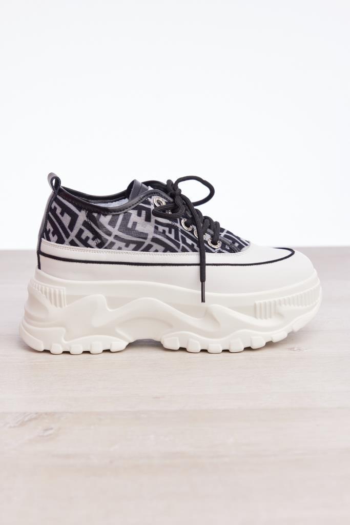 Bağcıklı Yüksek Taban Kadın Sneaker