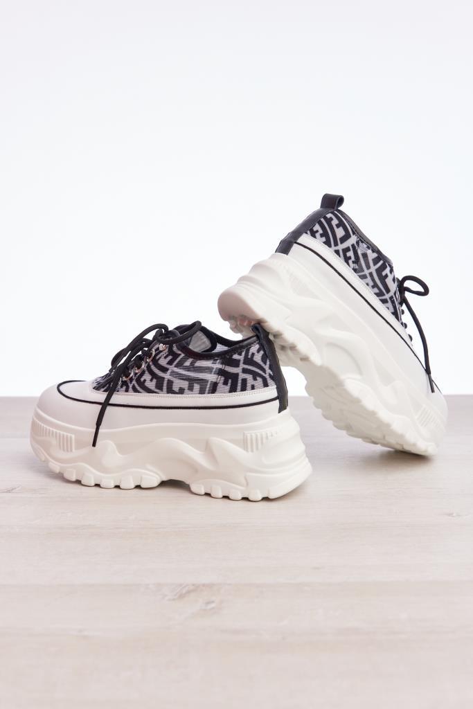 Bağcıklı Yüksek Taban Kadın Sneaker