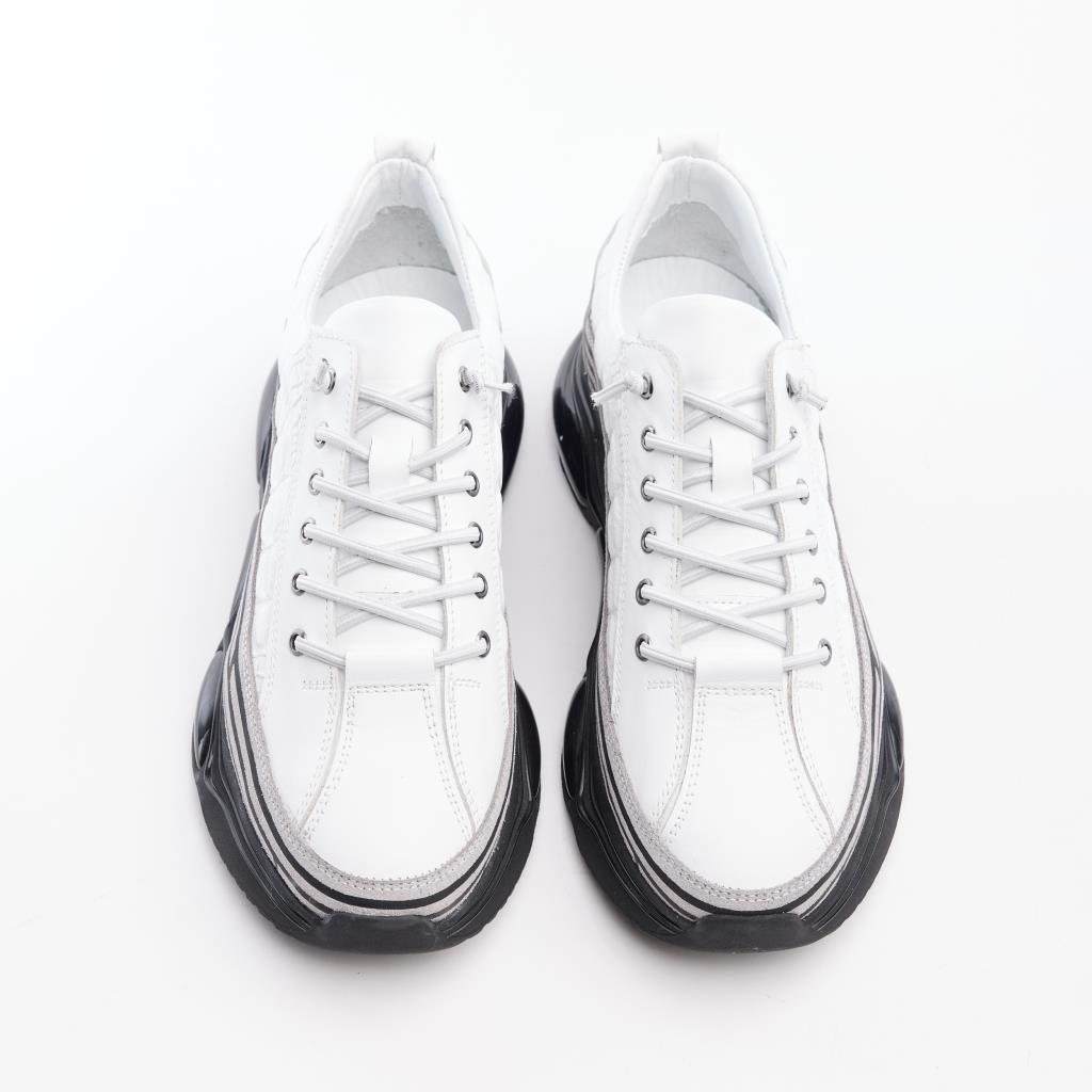 Yüksek Taban Hakiki Deri Erkek Sneaker
