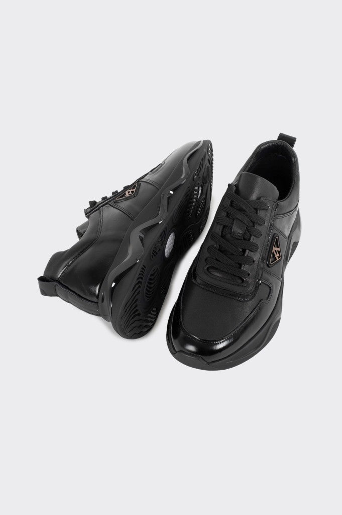 Bağcıklı Hakiki Deri Erkek Sneaker