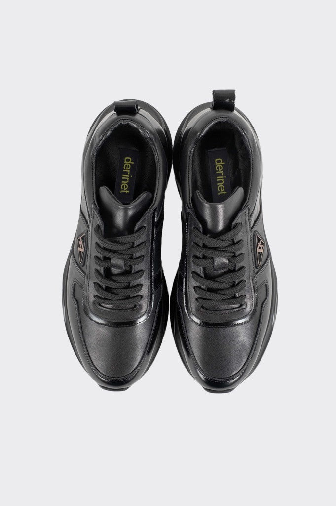 Bağcıklı Hakiki Deri Erkek Sneaker