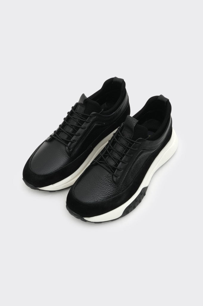 Yüksek Taban Hakiki Deri Erkek Sneaker