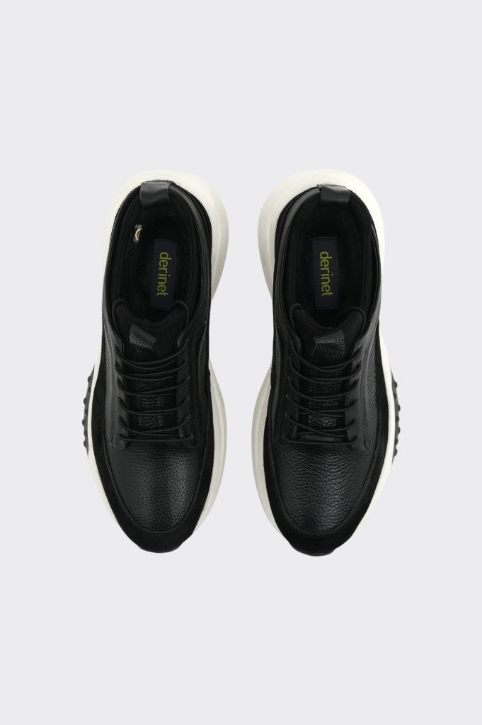 Yüksek Taban Hakiki Deri Erkek Sneaker