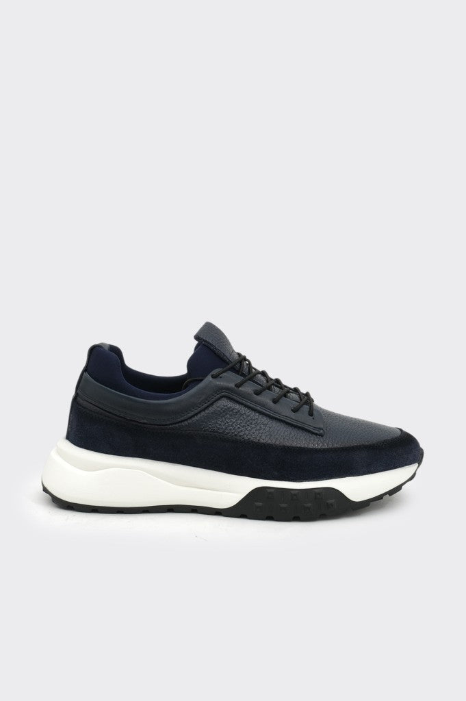 Yüksek Taban Hakiki Deri Erkek Sneaker