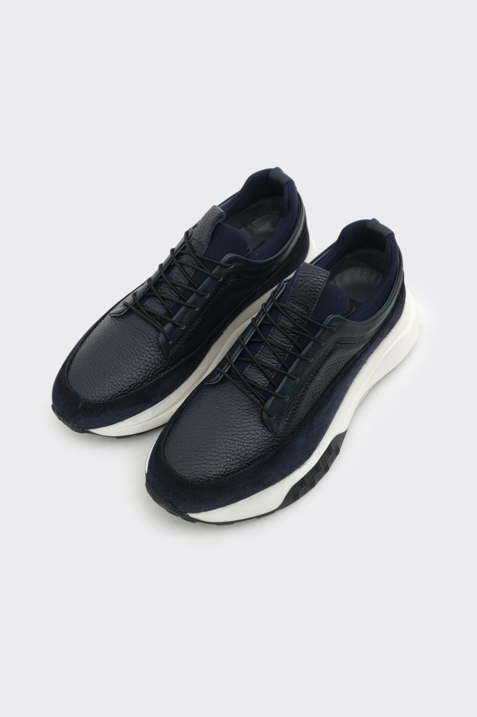 Yüksek Taban Hakiki Deri Erkek Sneaker