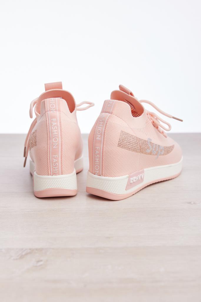 Bağcık Aksesuarlı Gizli Topuk Kadın Sneaker
