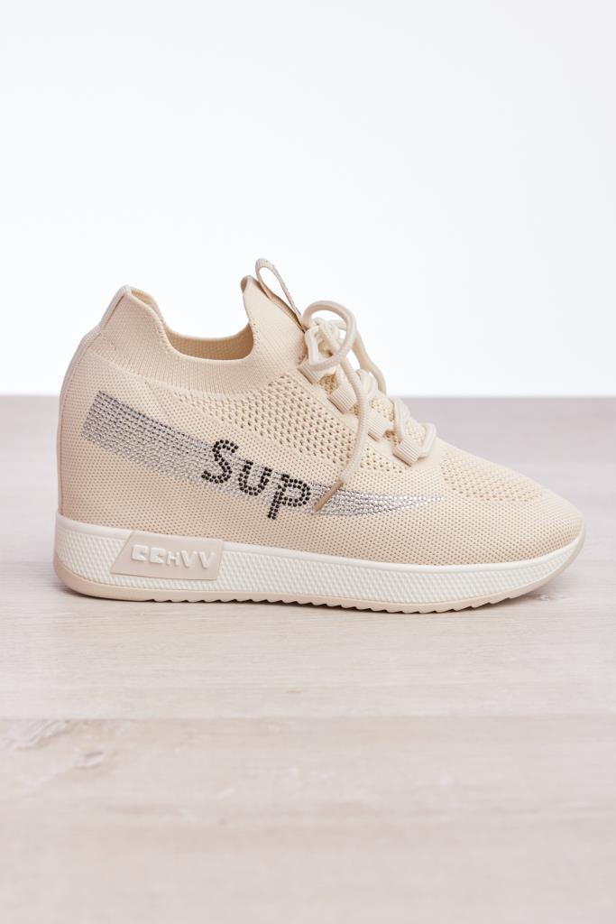 Bağcık Aksesuarlı Gizli Topuk Kadın Sneaker
