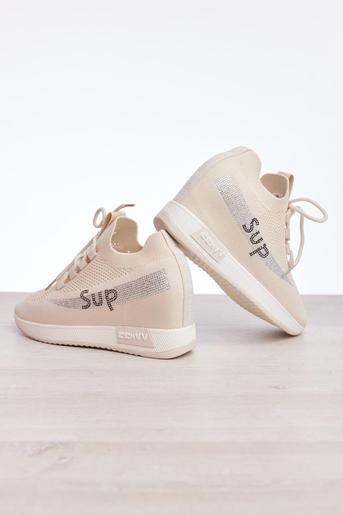 Bağcık Aksesuarlı Gizli Topuk Kadın Sneaker