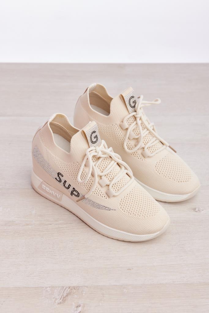 Bağcık Aksesuarlı Gizli Topuk Kadın Sneaker
