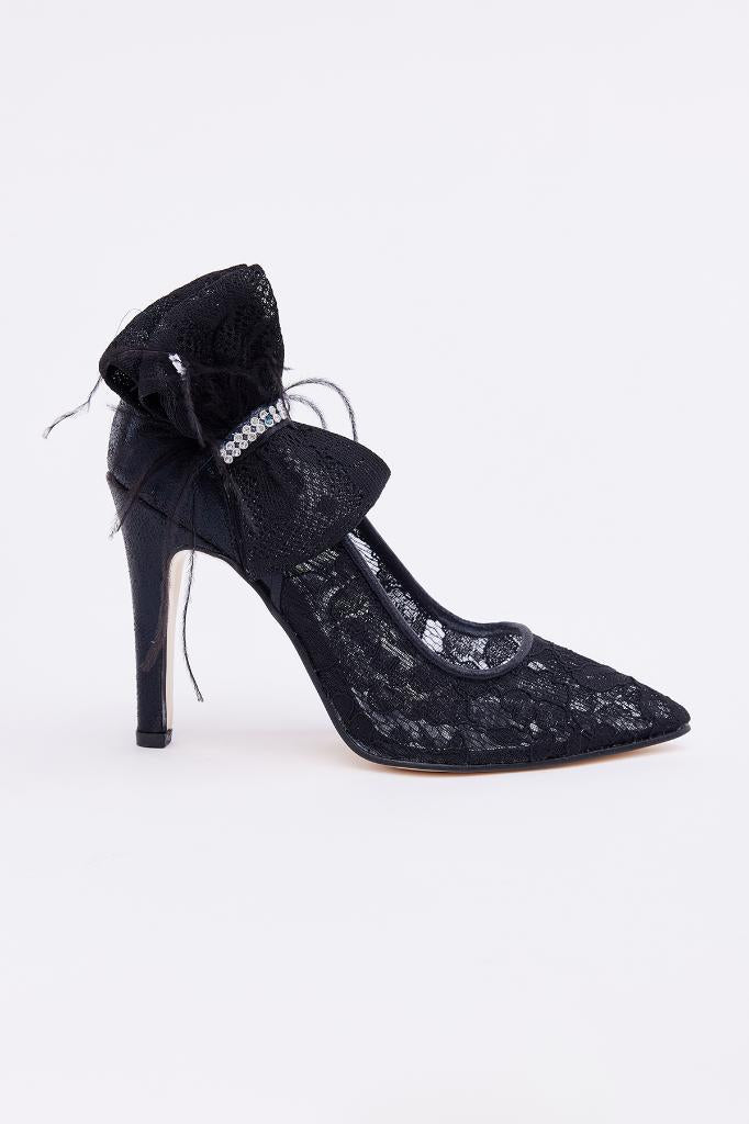 Dantel Fiyonklu Kadın Stiletto