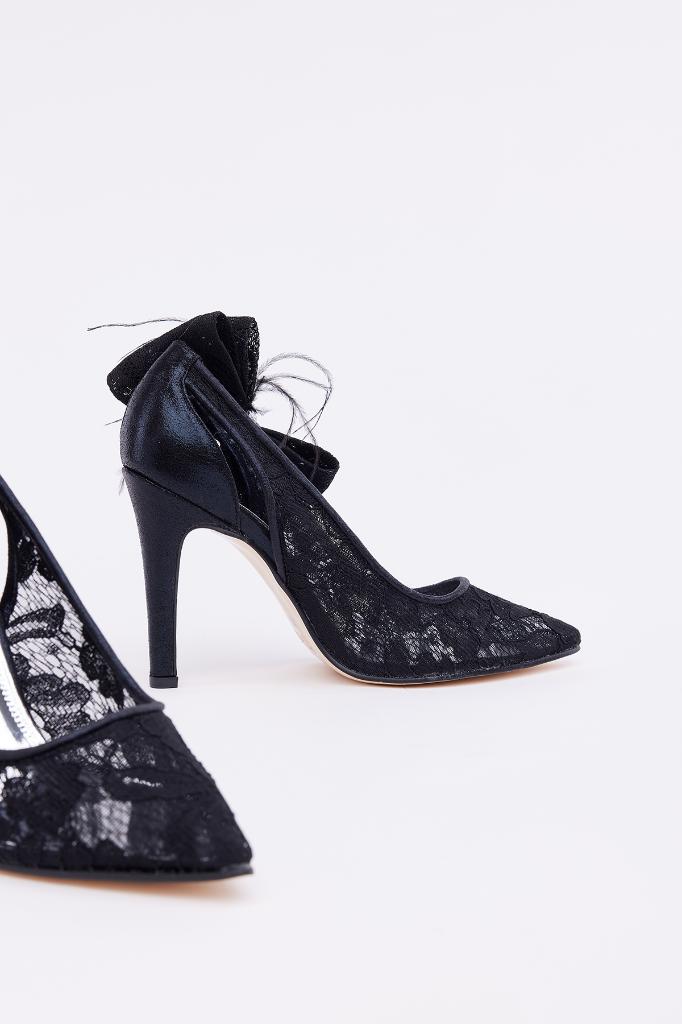 Dantel Fiyonklu Kadın Stiletto