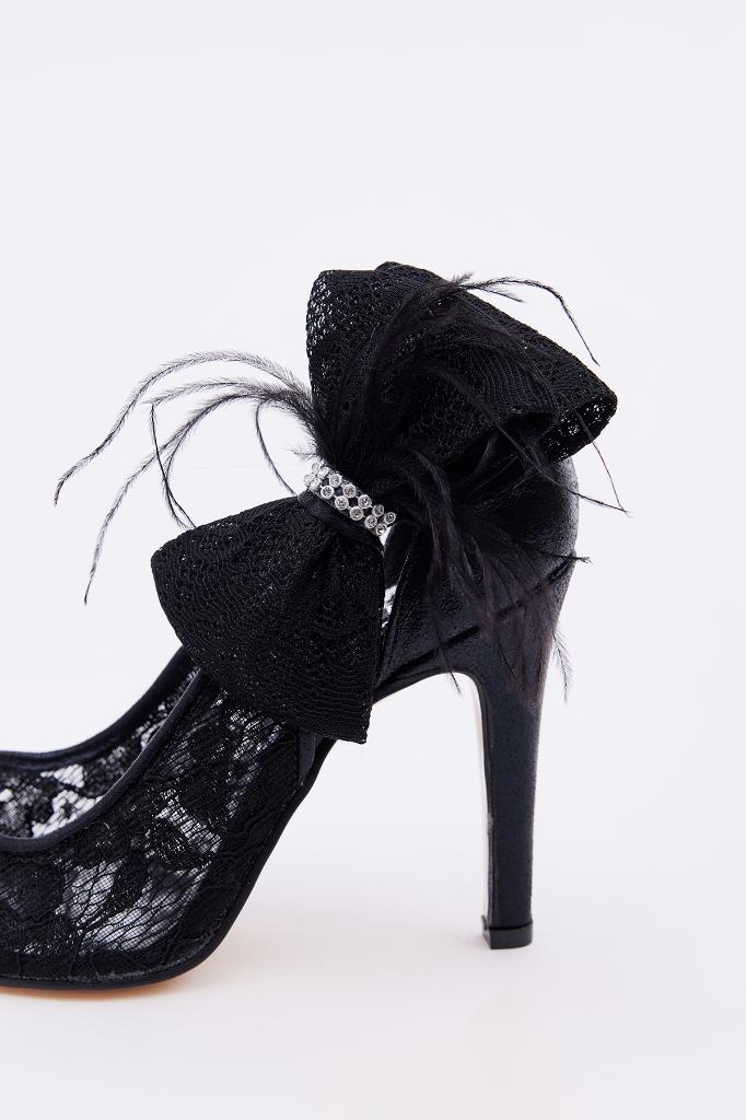 Dantel Fiyonklu Kadın Stiletto