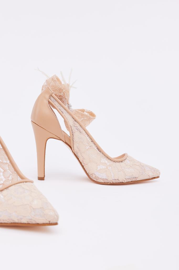 Dantel Fiyonklu Kadın Stiletto