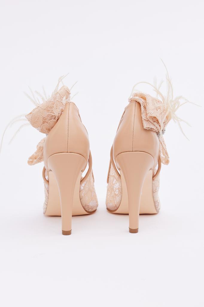 Dantel Fiyonklu Kadın Stiletto