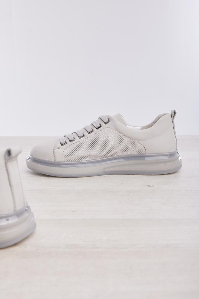 Hakiki Deri Bağcıklı Erkek Sneaker