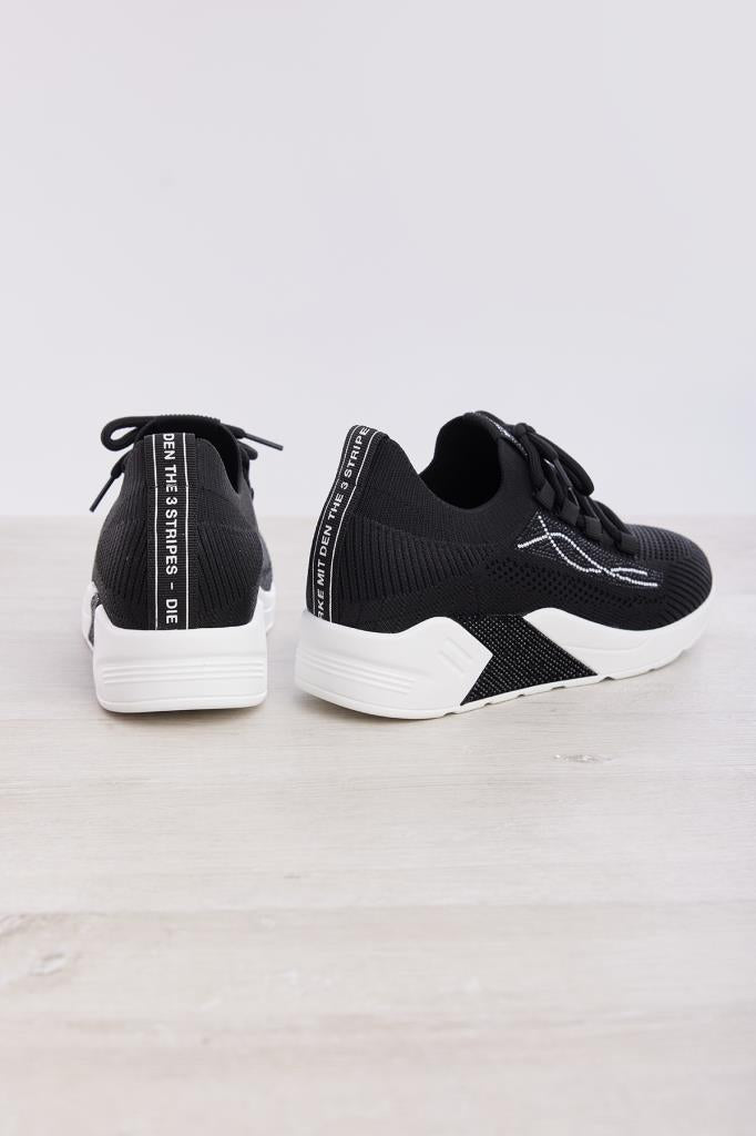Bağcık Aksesuarlı Taşlı Kadın Sneaker