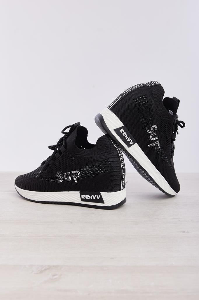 Bağcık Aksesuarlı Gizli Topuk Kadın Sneaker