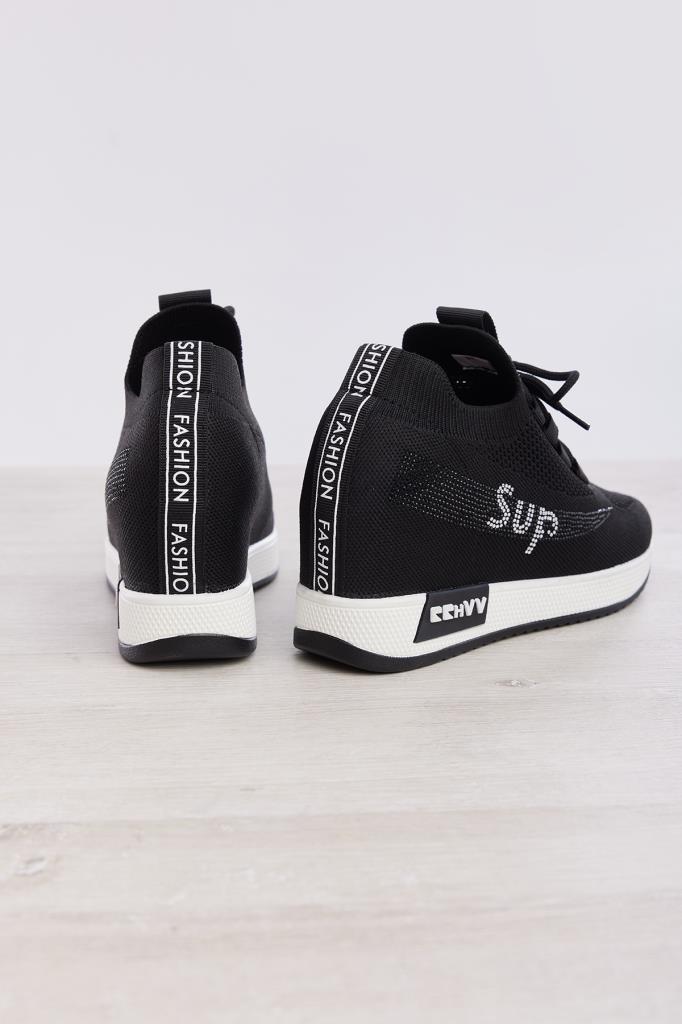 Bağcık Aksesuarlı Gizli Topuk Kadın Sneaker