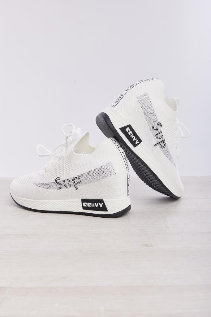 Bağcık Aksesuarlı Gizli Topuk Kadın Sneaker