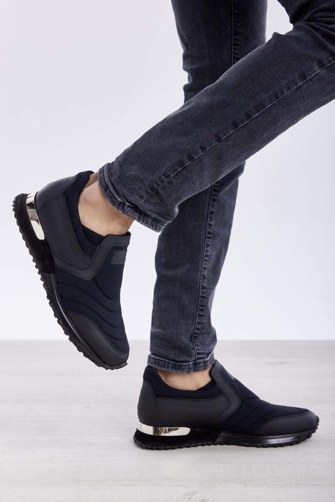 Hakiki Deri - Streç Erkek Casual Ayakkabı