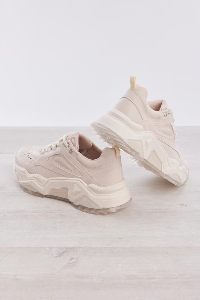 Bağcıklı Yüksek Taban Kadın Sneaker