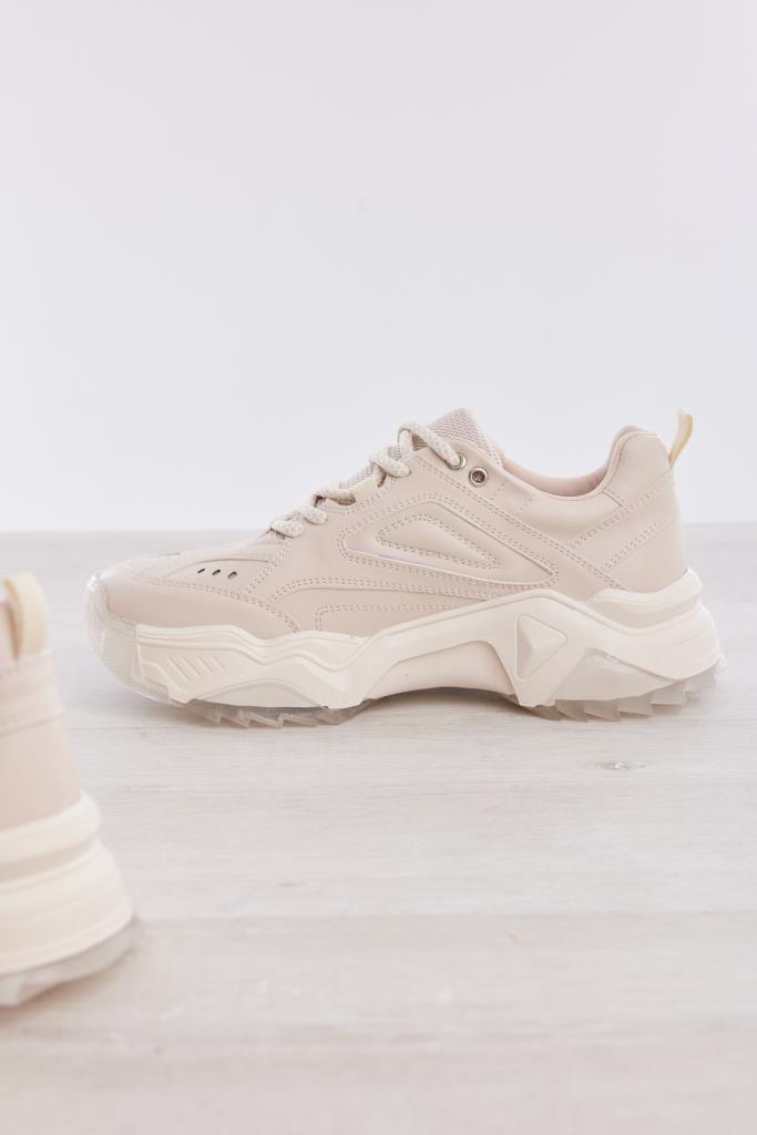 Bağcıklı Yüksek Taban Kadın Sneaker