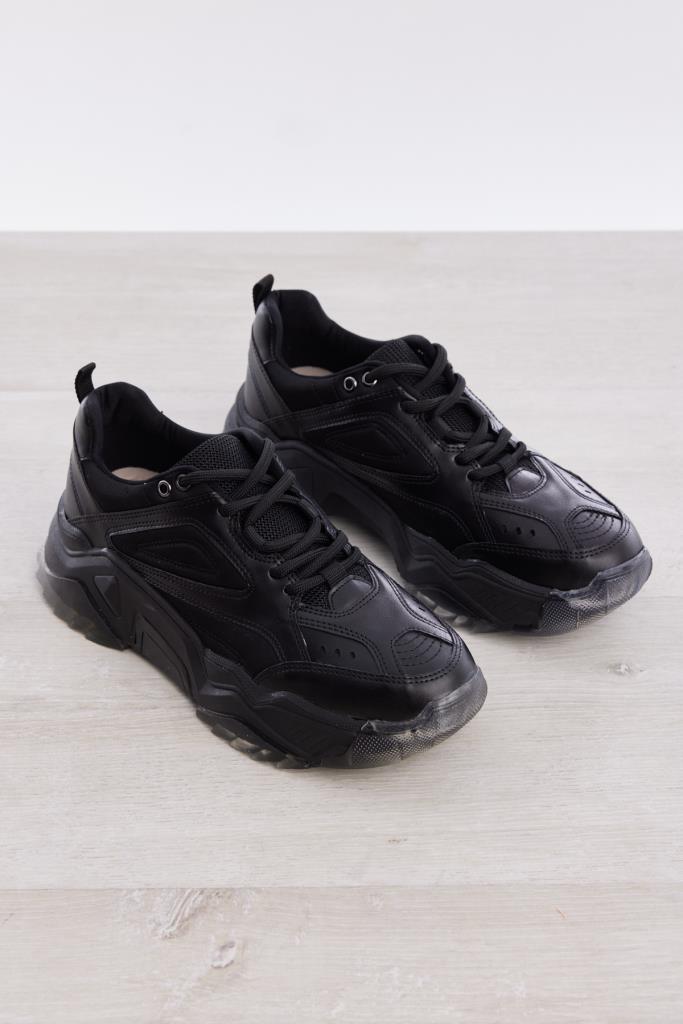 Bağcıklı Yüksek Taban Kadın Sneaker