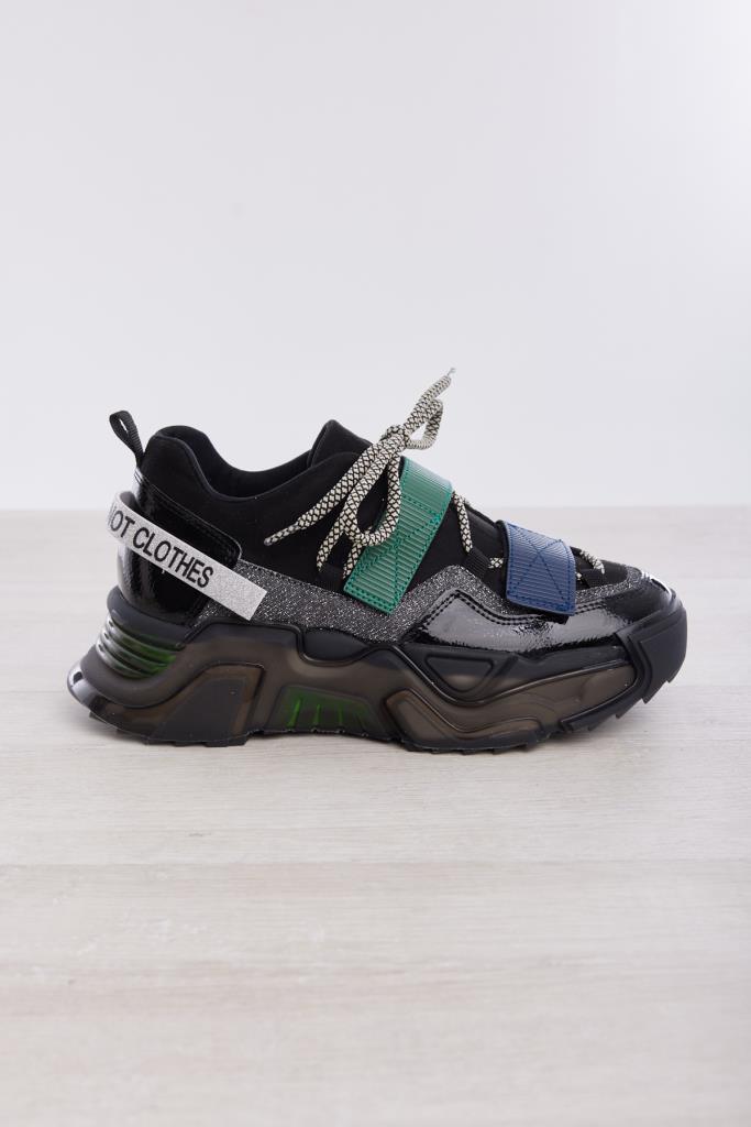 Cırtlı Simli Comfort Kadın Sneaker