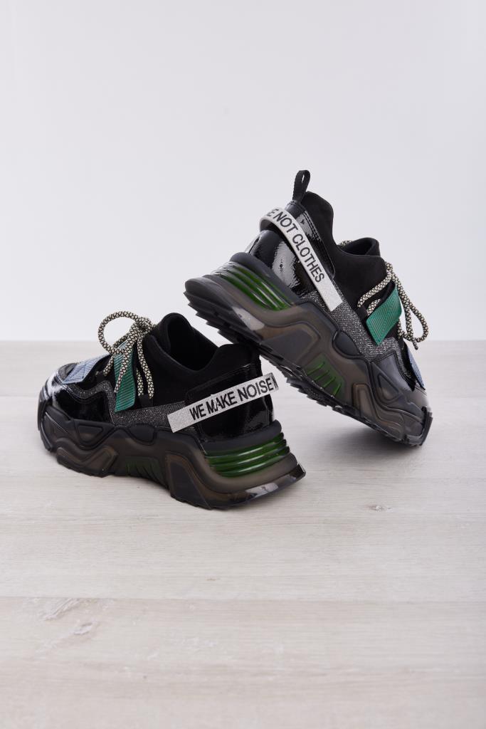 Cırtlı Simli Comfort Kadın Sneaker