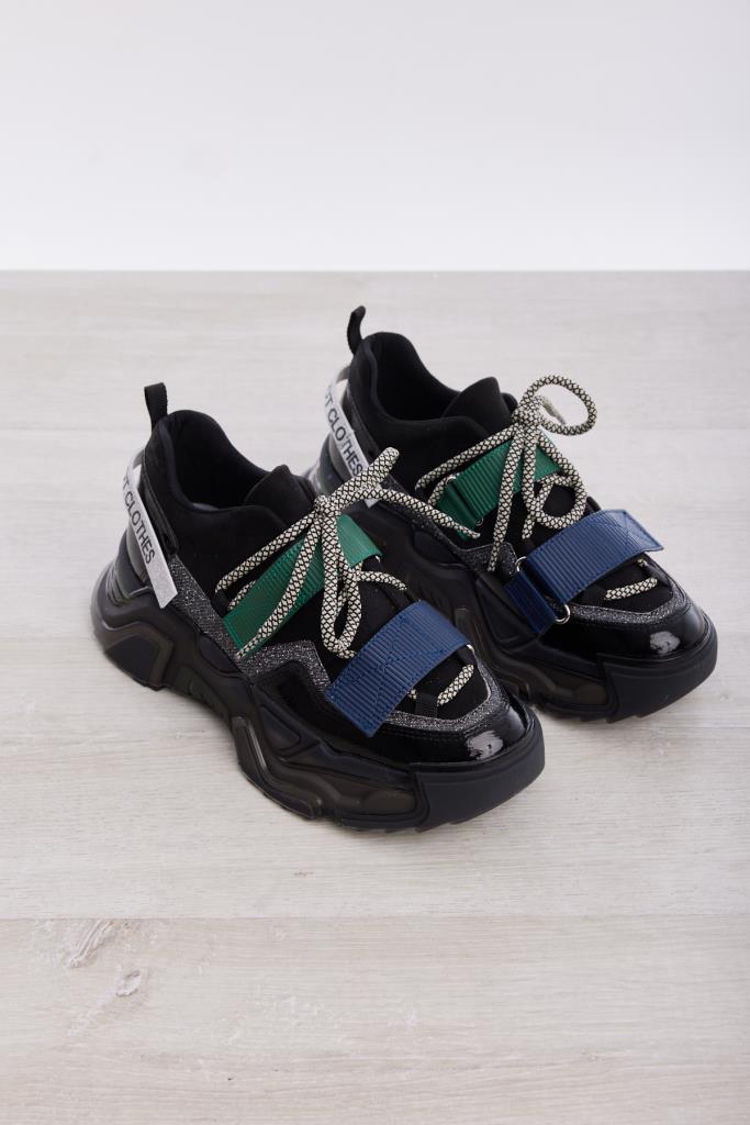 Cırtlı Simli Comfort Kadın Sneaker
