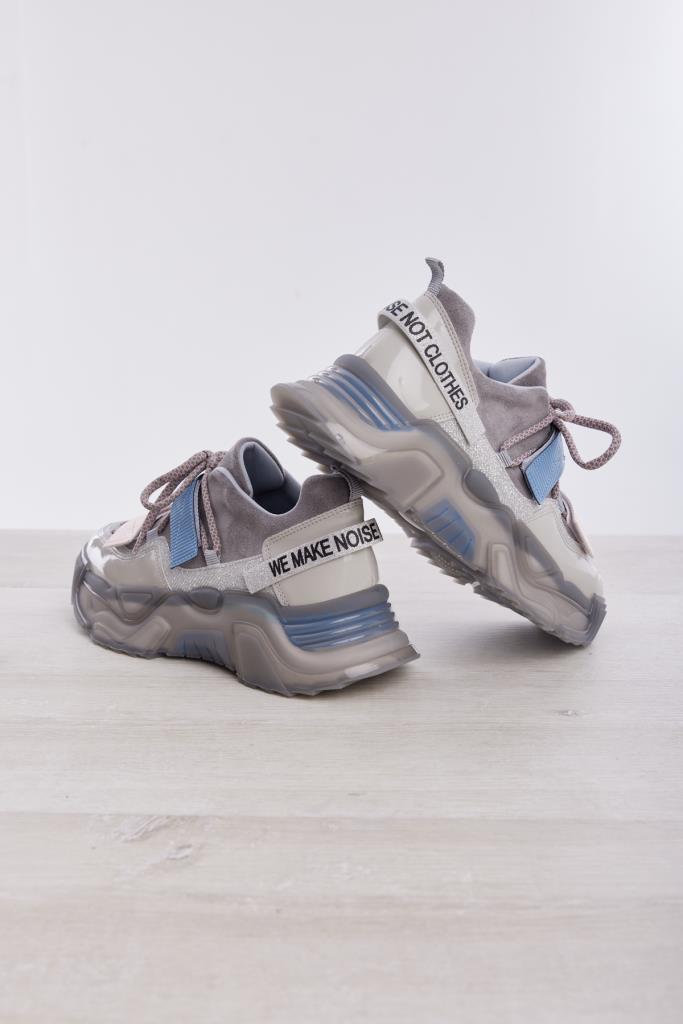 Cırtlı Simli Comfort Kadın Sneaker