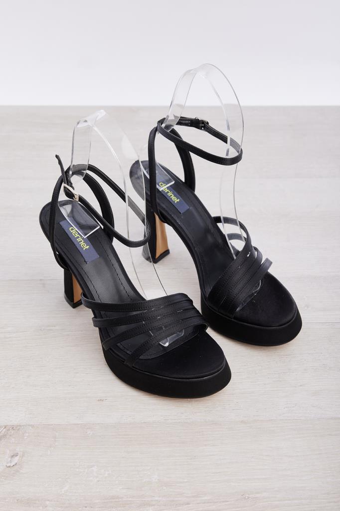 Kalın Topuklu Platformlu Kadın Abiye Ayakkabı
