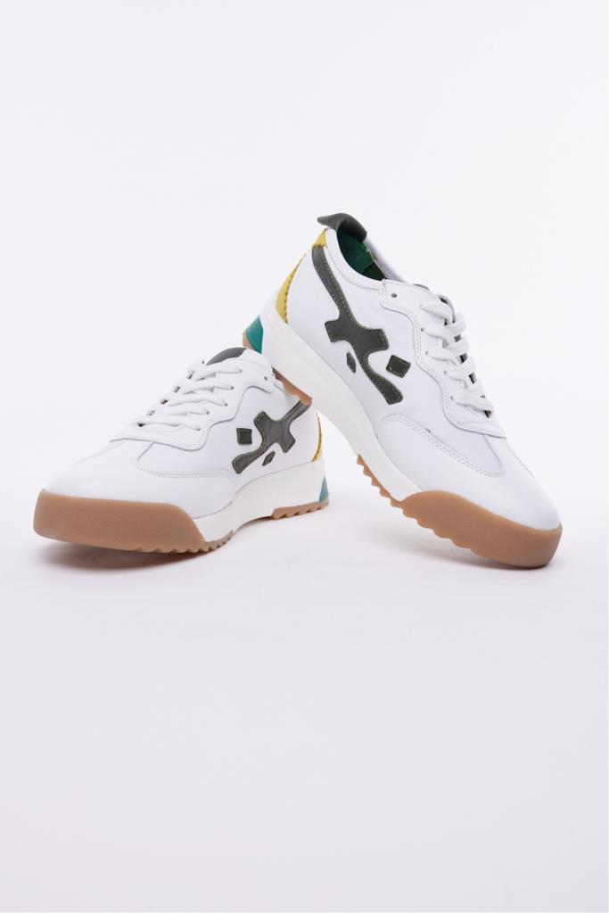 Desenli Hakiki Deri Erkek Sneaker