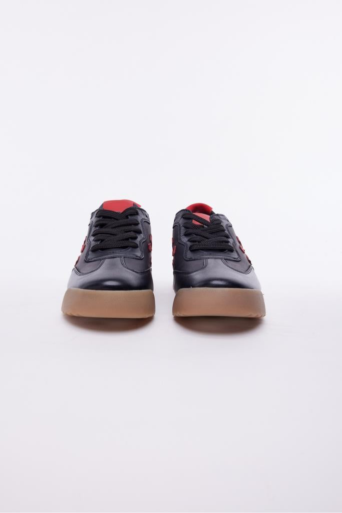 Desenli Hakiki Deri Erkek Sneaker