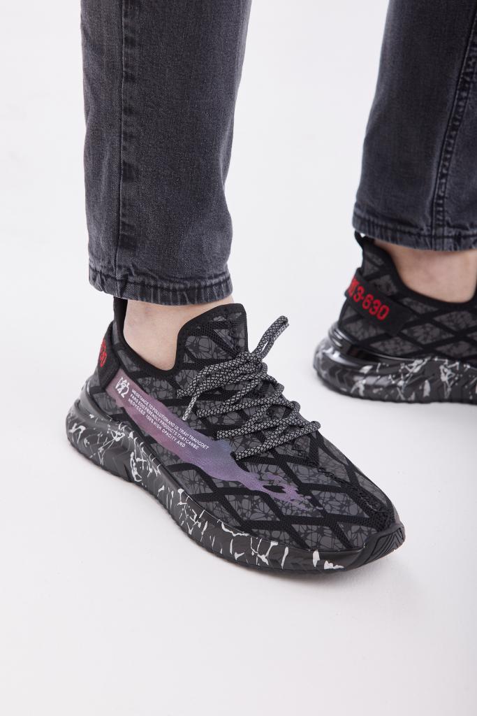 Bağcık Aksesuarlı Erkek Sneaker