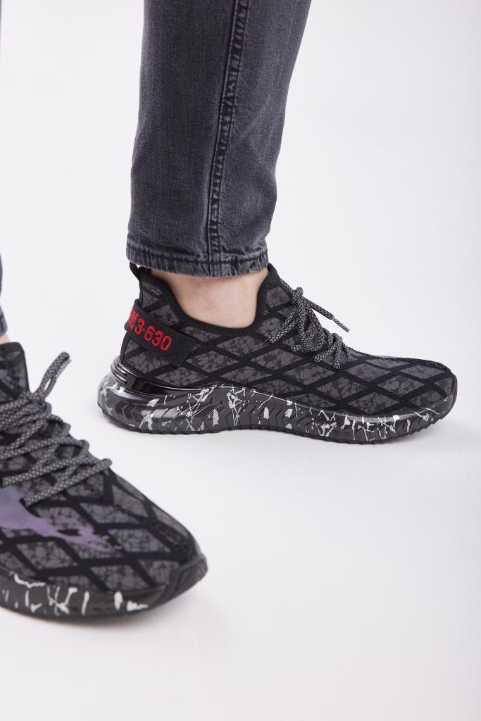Bağcık Aksesuarlı Erkek Sneaker