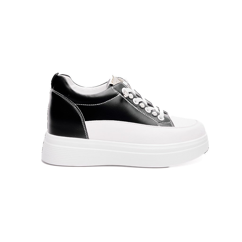 Yüksek Taban Bağcıklı Kadın Sneaker