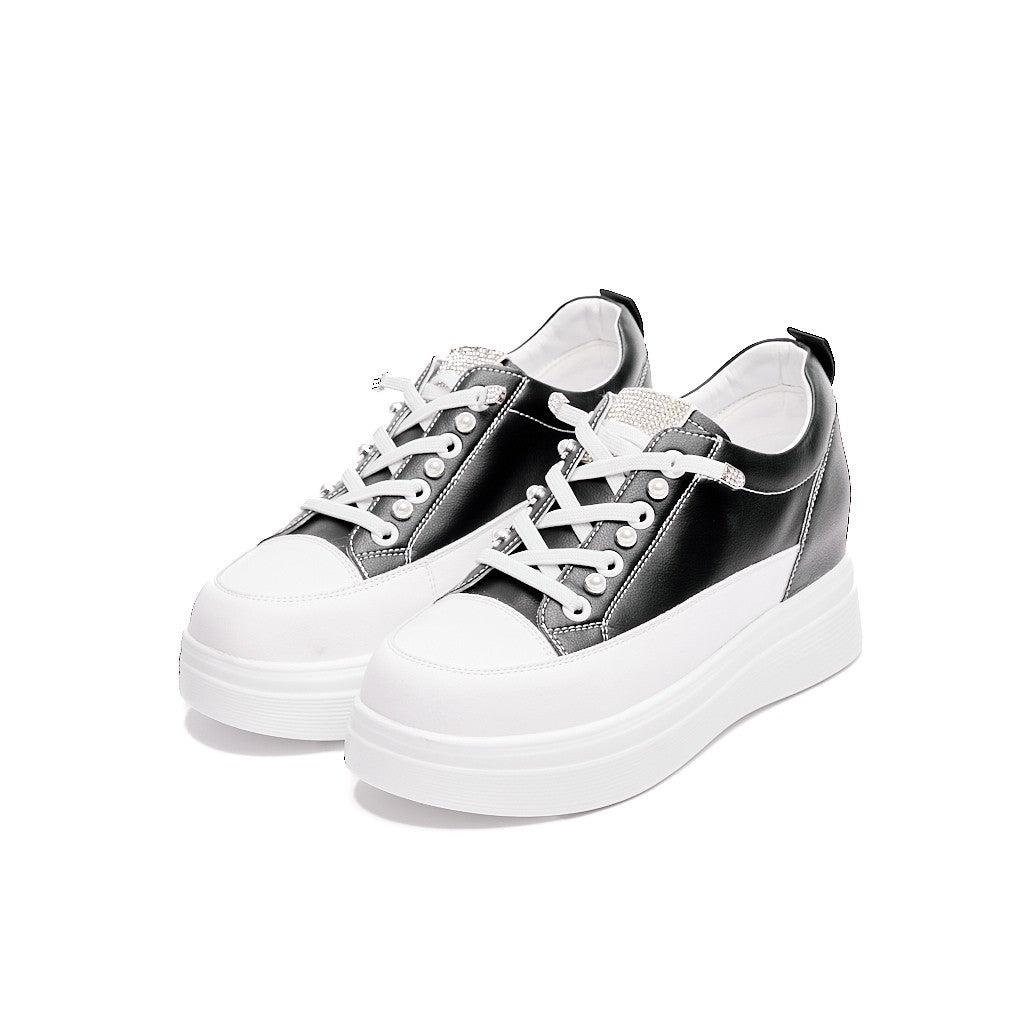 Yüksek Taban Bağcıklı Kadın Sneaker