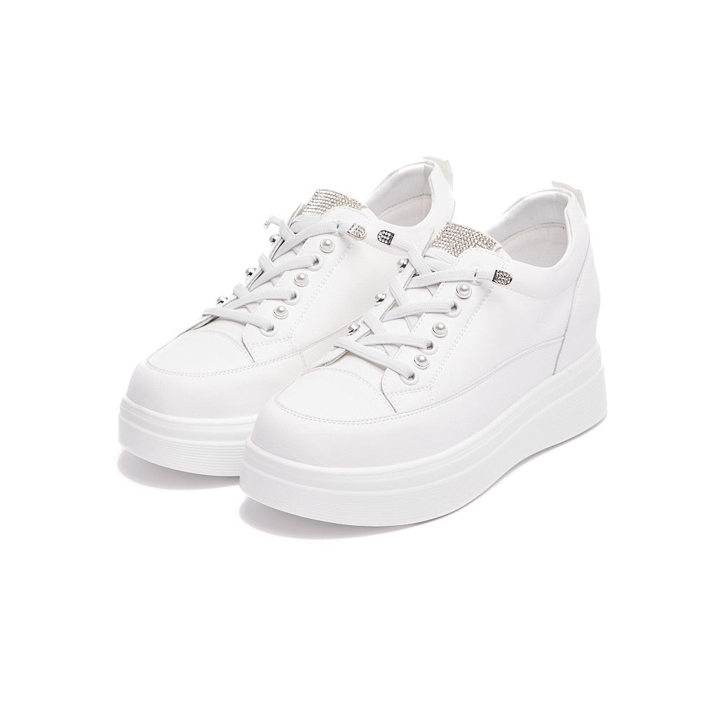 Yüksek Taban Bağcıklı Kadın Sneaker